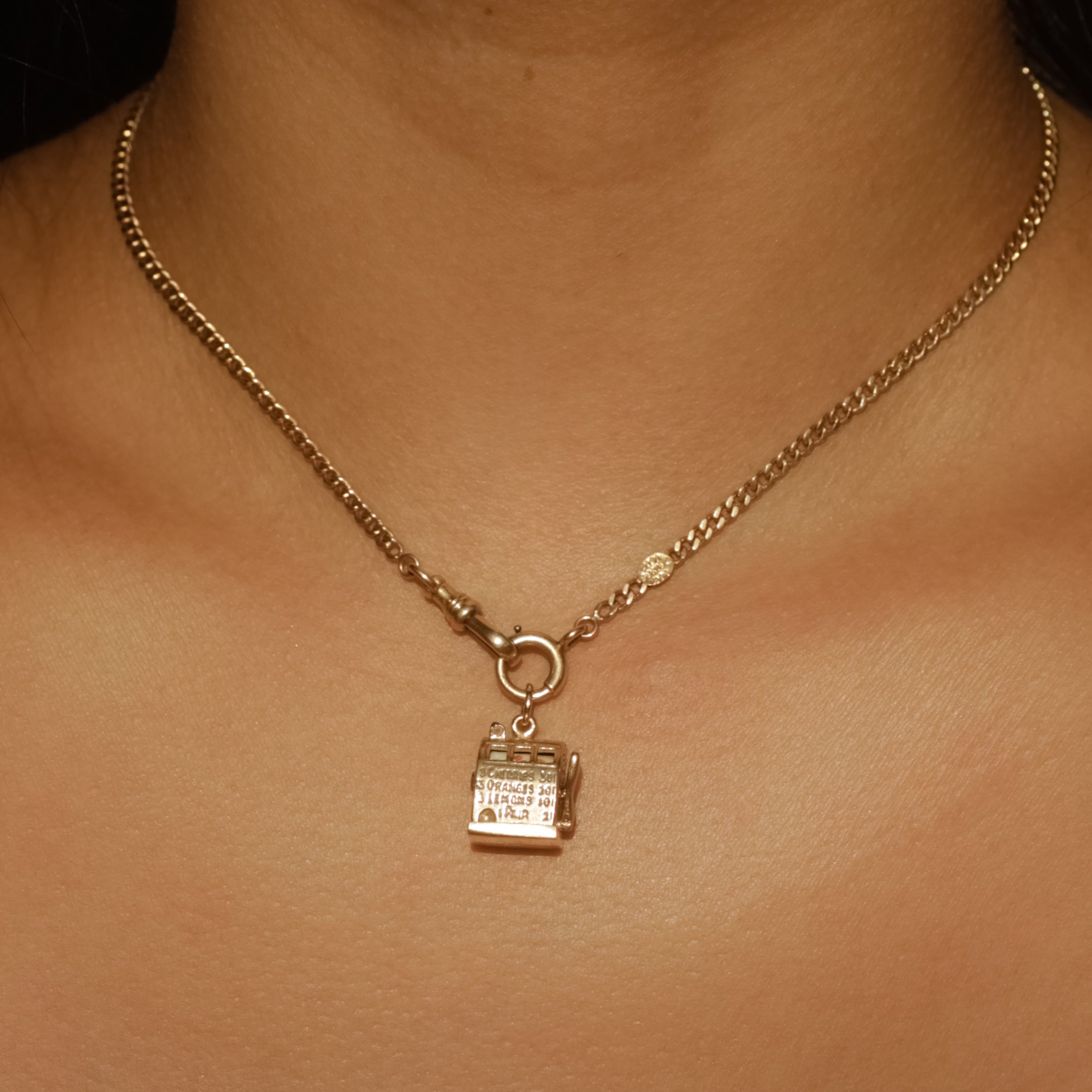 Vintage Working Slot Machine Pendant