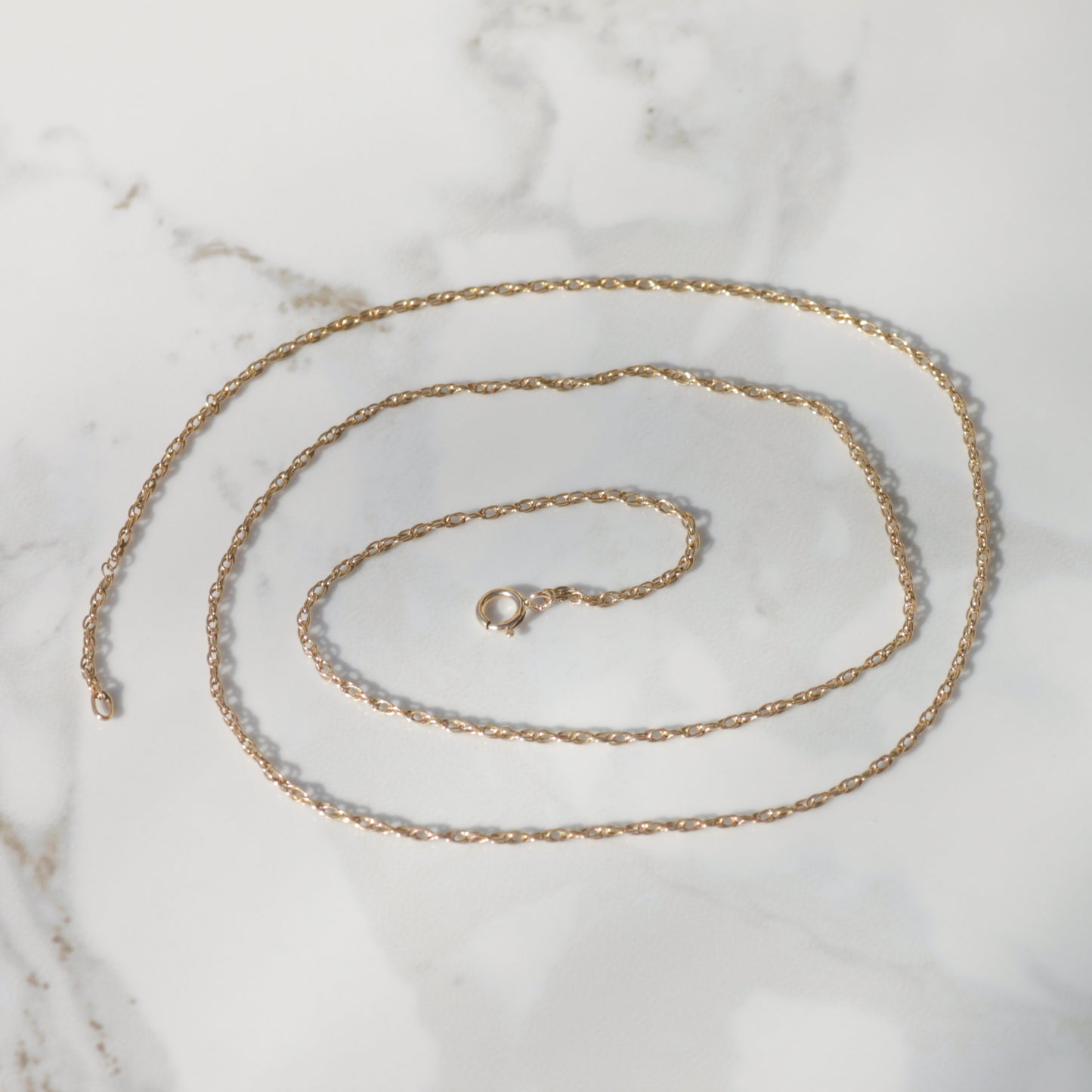 Dainty Rope Chain 19.75" 14k Gold