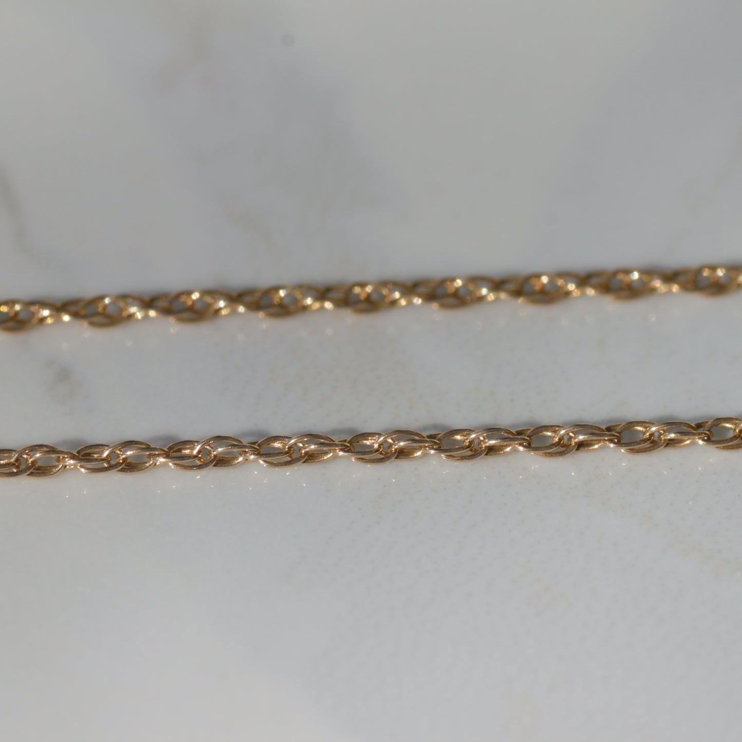 Dainty Rope Chain 19.75" 14k Gold