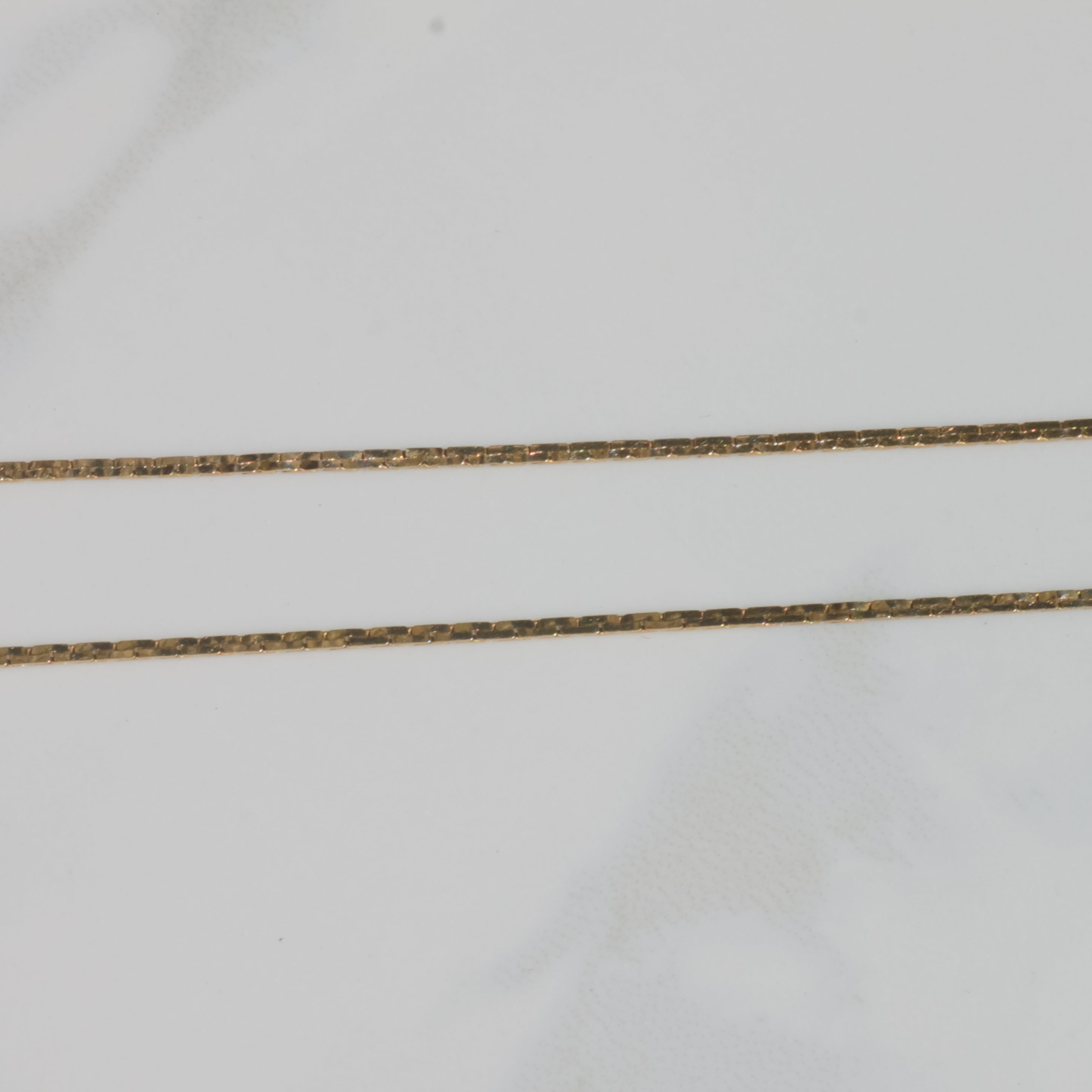Vintage 14k Flat C-Link Chain 16"
