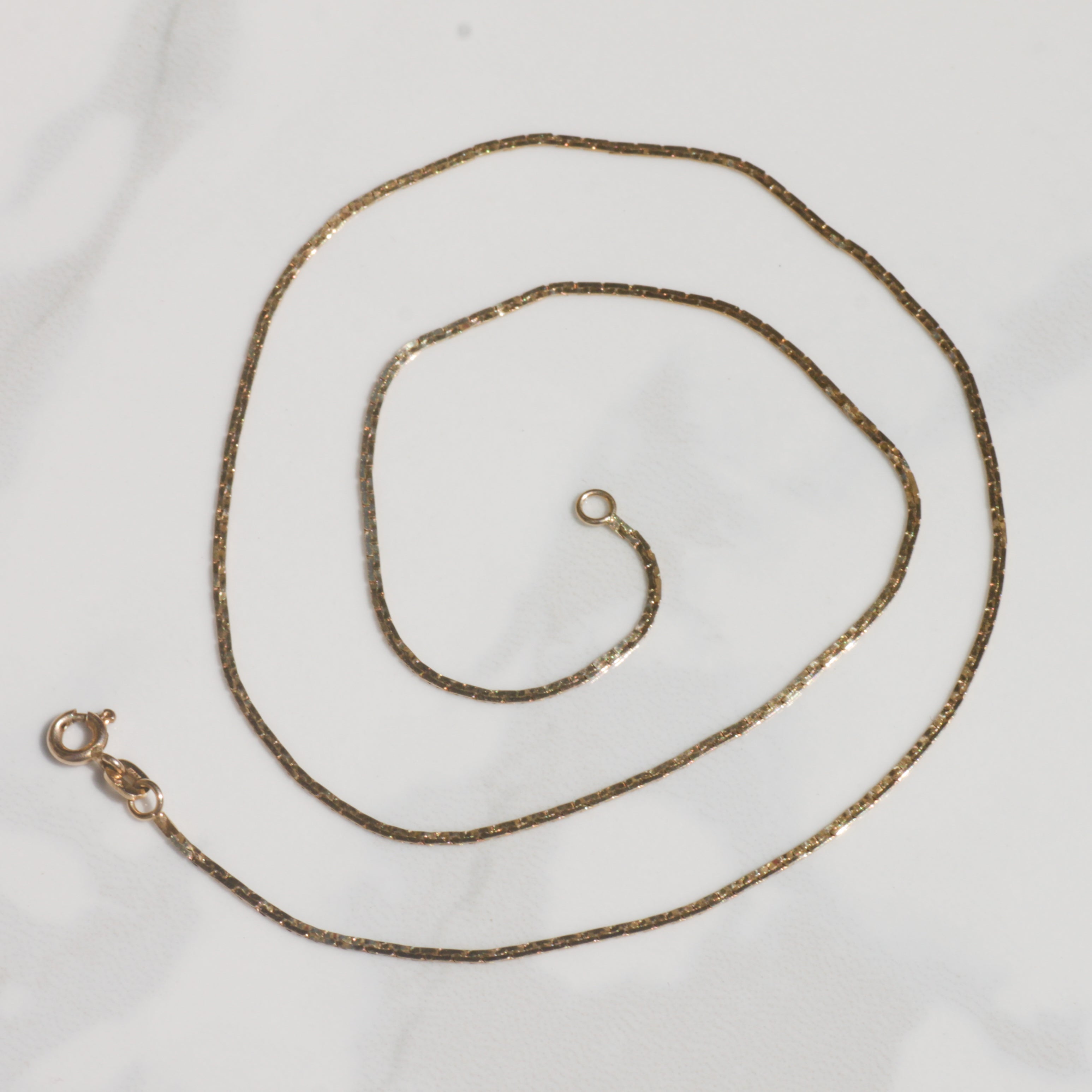 Vintage 14k Flat C-Link Chain 16"