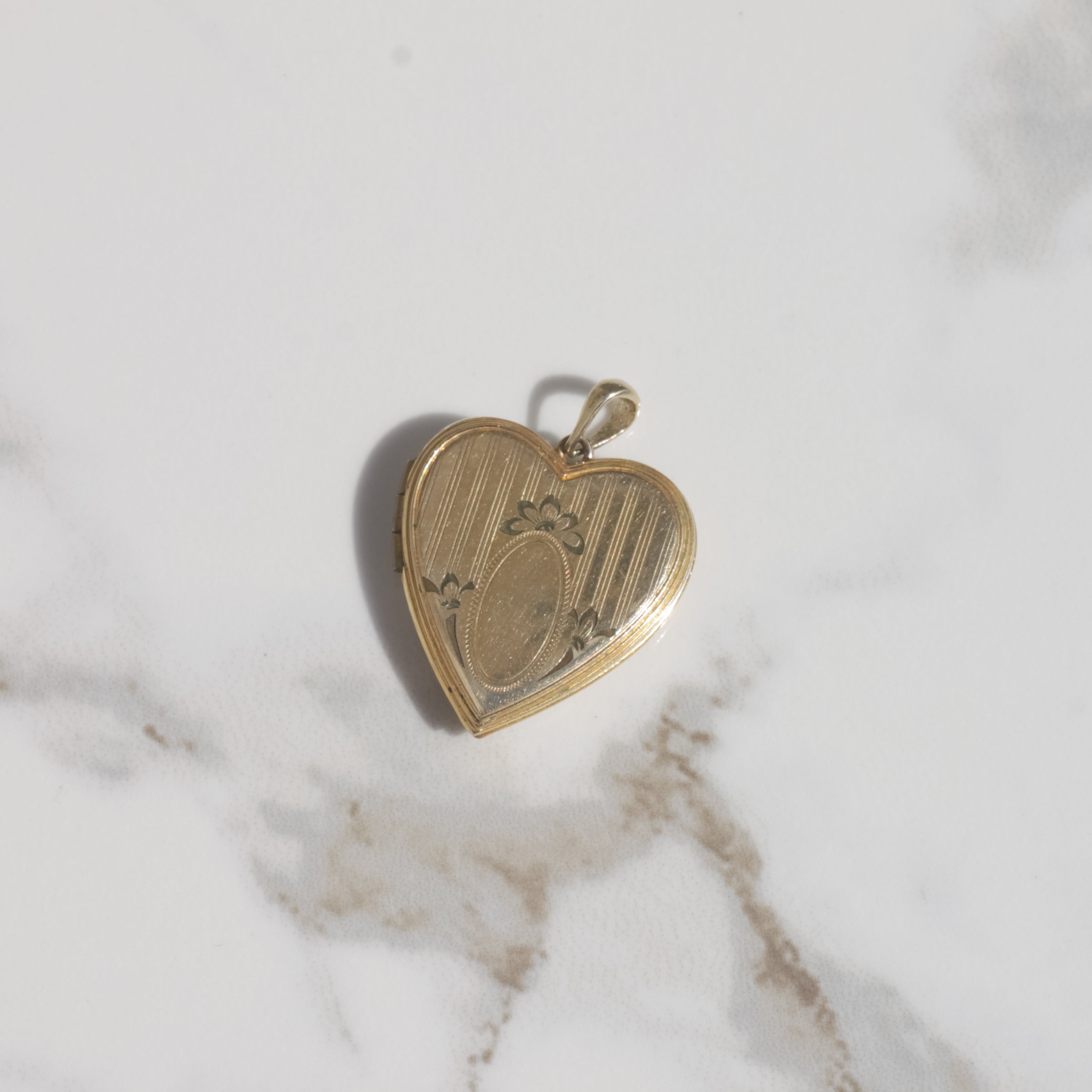 Vintage Heart-shaped Locket 10k Gold