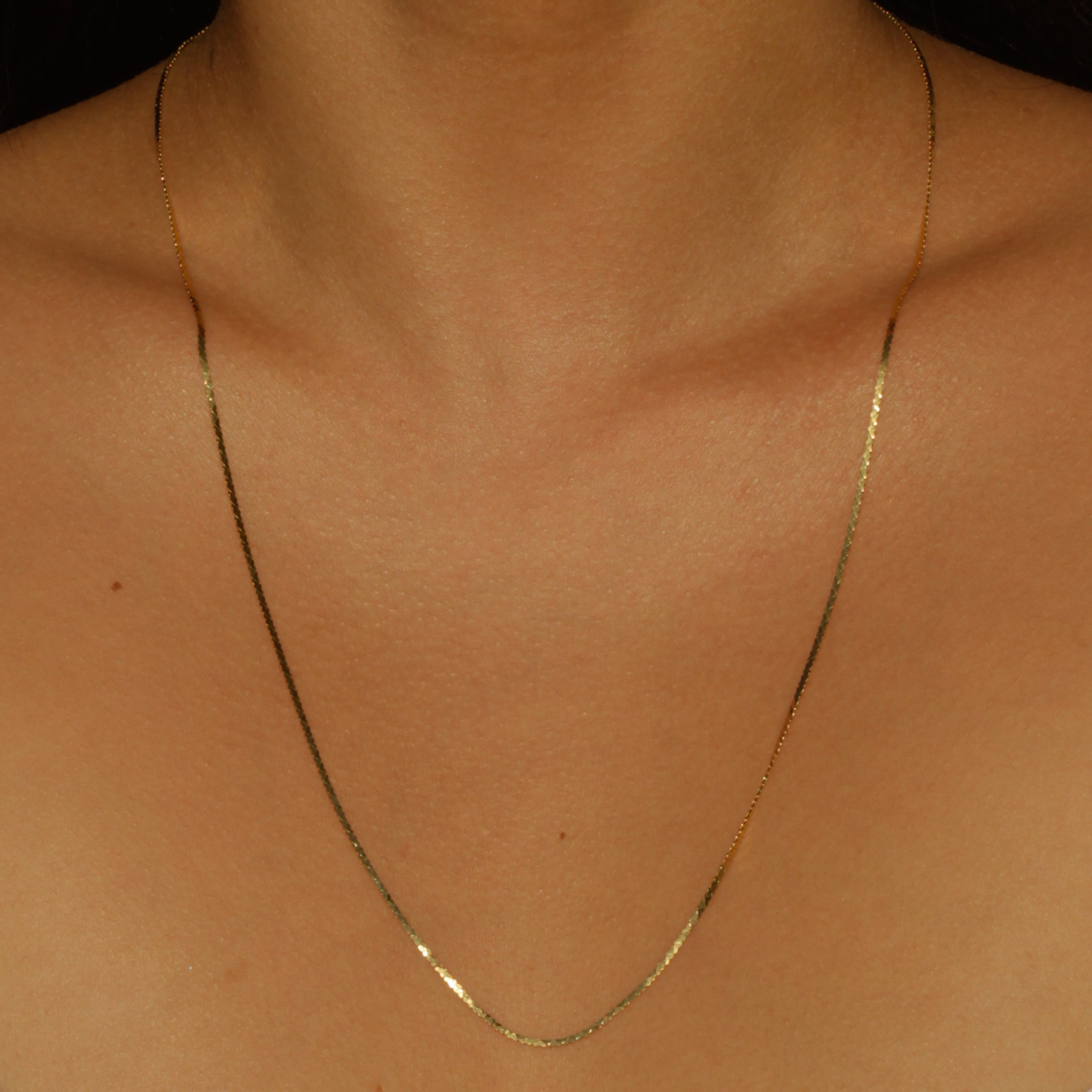 Vintage Heart Chain 23.75" 14k Gold