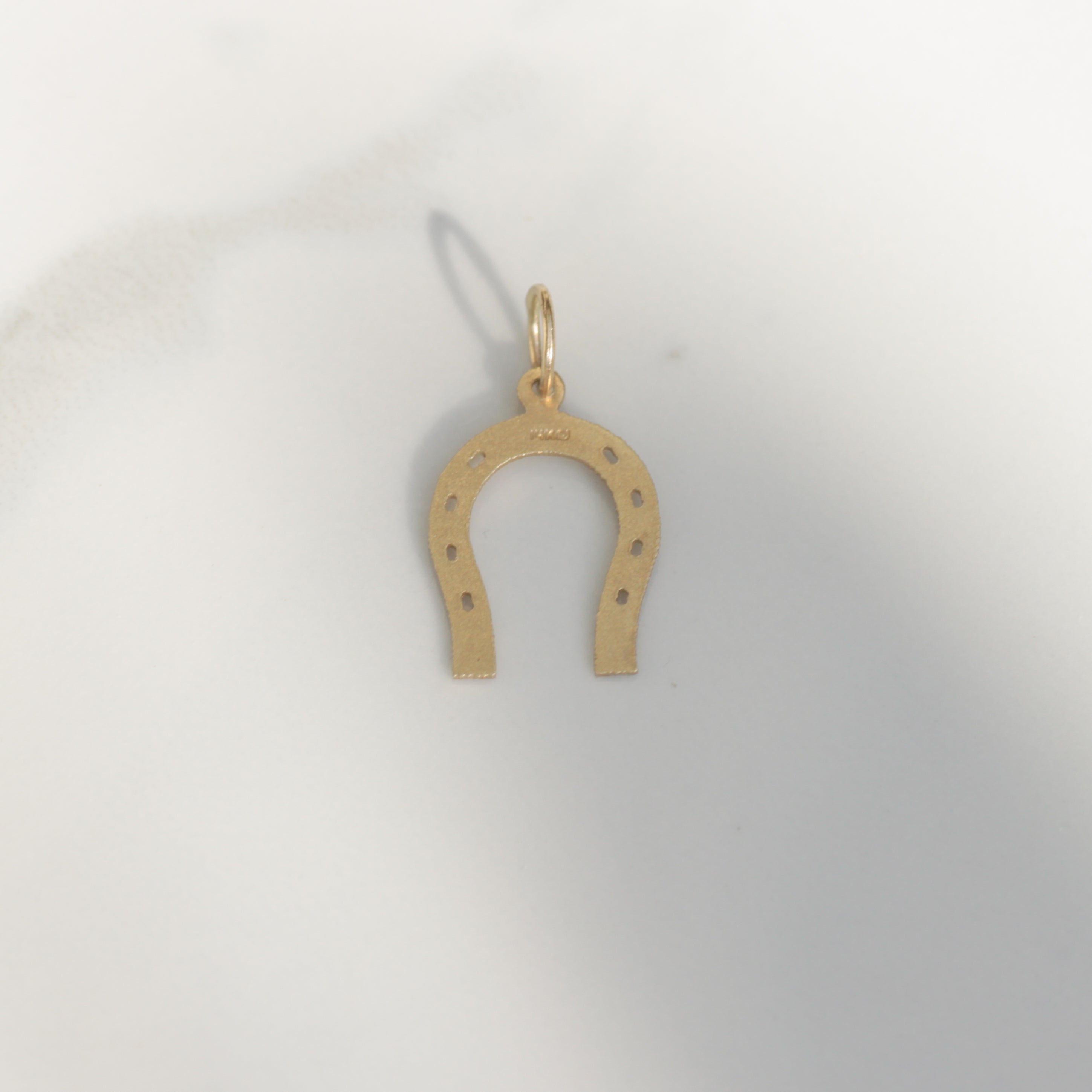 Vintage Horseshoe Charm 14k