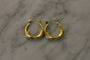 Vintage 14k Gold Whale Hoops