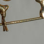 Vintage 14k Gold Whale Hoops