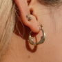 Vintage 14k Gold Whale Hoops