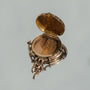 Victorian Floral Watch Fob Locket 10k Gold