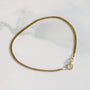 Vintage 14k Gold Dainty Herringbone Bracelet