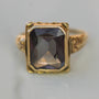 Art Deco Lab Color-Change Sapphire Ring 10k Sz 7