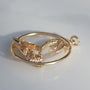 Vintage Palm Tree + Canoe Island Pendant 14k