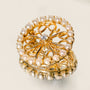 Vintage Diamond and Seed Pearl Avon Brooch 14k Gold