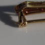 Antique Art Nouveau Diamond and Sapphire Bar Brooch Platinum + 14k Gold