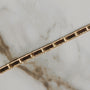 Vintage 18k Gold Dainty Patterned Herringbone Bracelet