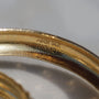 Vintage Disco Ball Textured Hoop Earrings 14k