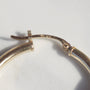 Vintage 1 1/4" Hoop Earrings 14k