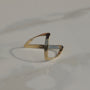 Vintage Chevron V Stacking Ring 14k Gold