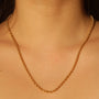 Vintage 3.25 mm Open Rope Chain 20" 14k Gold