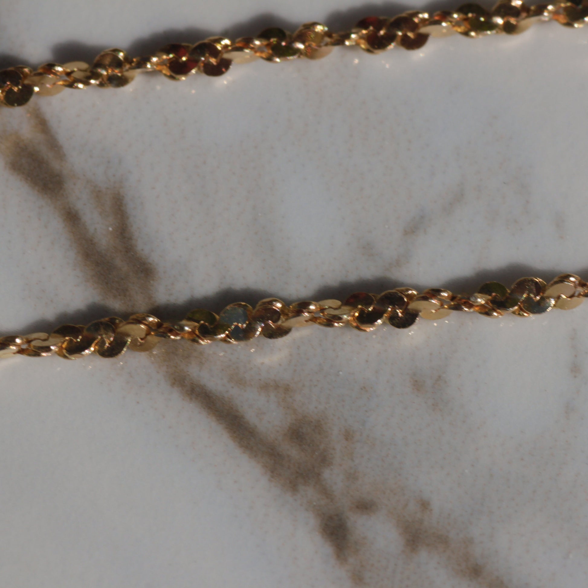 Vintage Twisted Serpentine Chain 16" 14k Gold