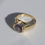 Vintage Lab Color-Changing Sapphire Ring 14k Gold Sz 6