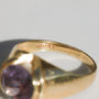 Vintage Lab Color-Changing Sapphire Ring 14k Gold Sz 6
