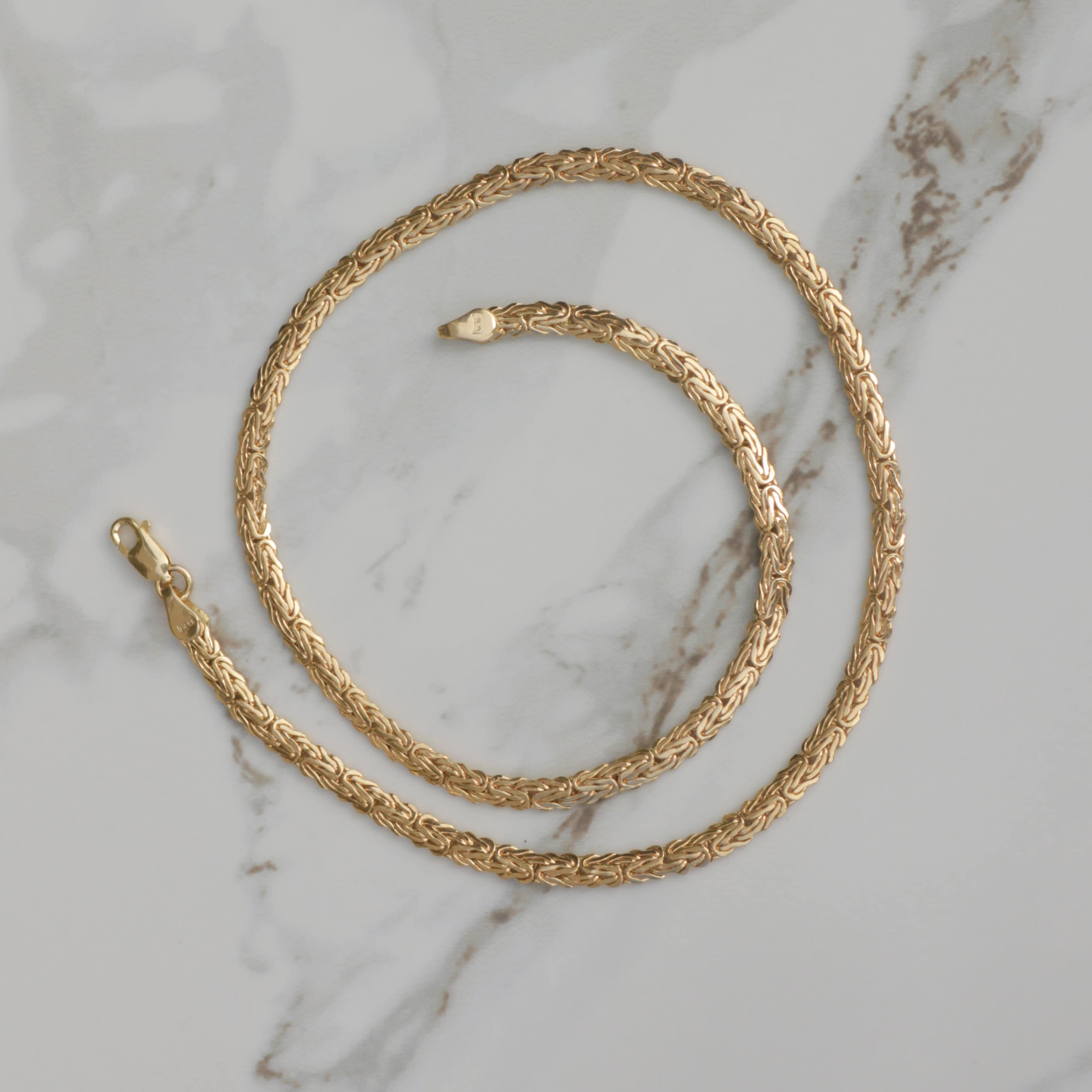 Vintage Byzantine Chain 16" 14k Gold
