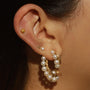 Vintage Statement Pearl Jacket Earrings 18k Gold