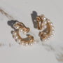 Vintage Statement Pearl Jacket Earrings 18k Gold