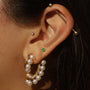 Vintage Statement Pearl Jacket Earrings 18k Gold