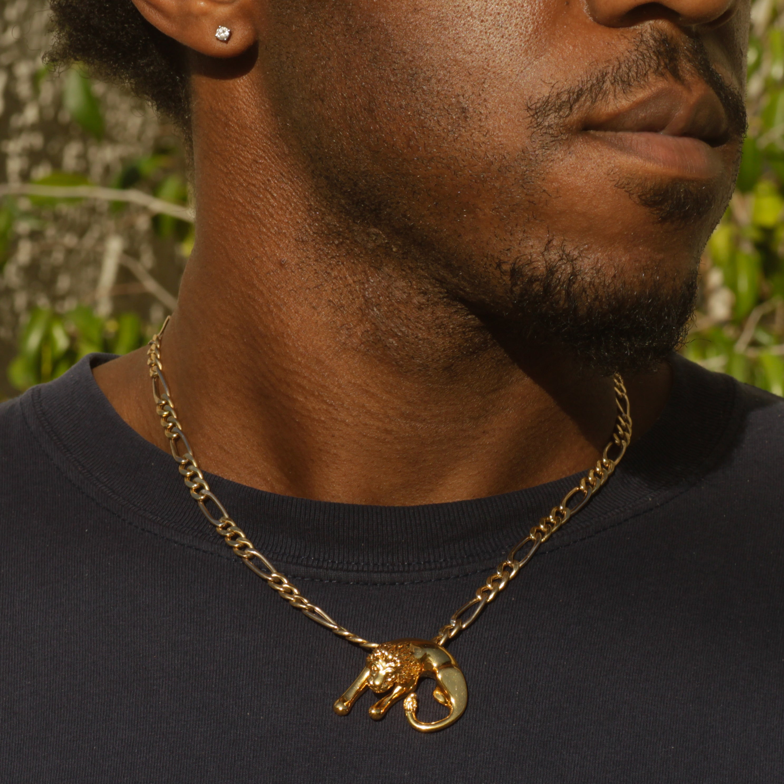 Vintage Lion Slider Pendant