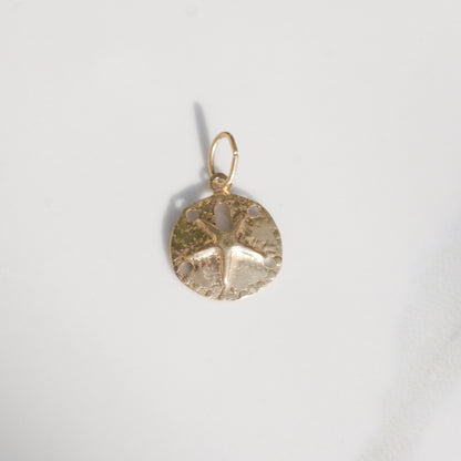 Vintage Sand Dollar Charm 14k