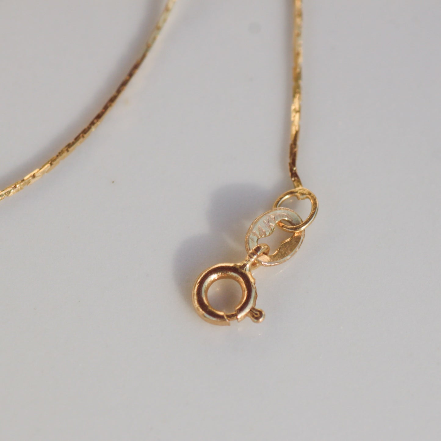 Vintage Satellite Chain 16" 14k Gold