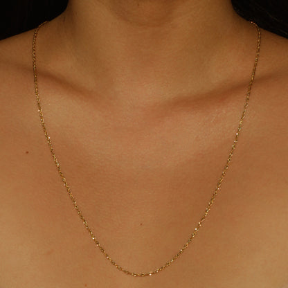 Vintage Singapore Twisted Chain 26" 18k Gold