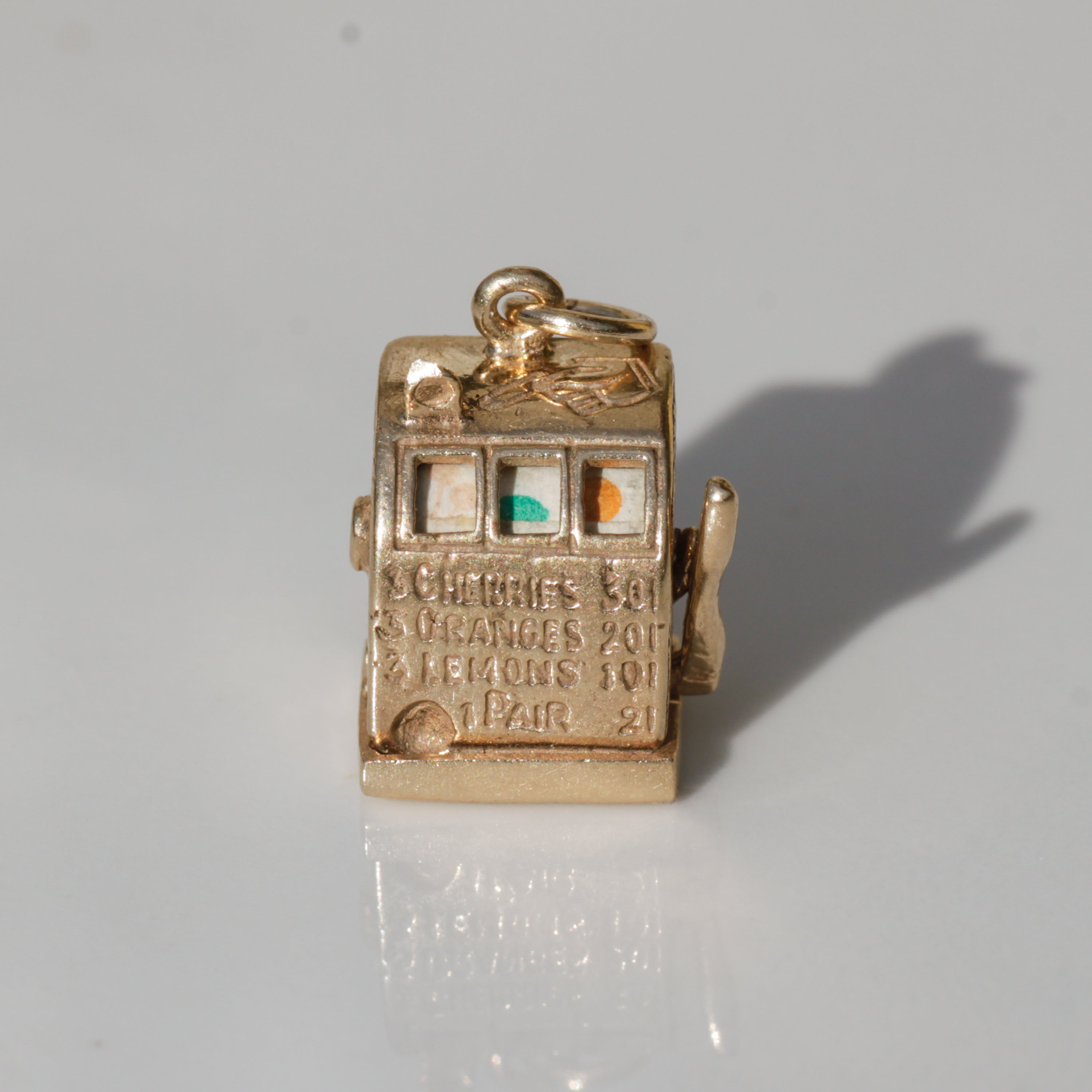 Vintage Working Slot Machine Pendant
