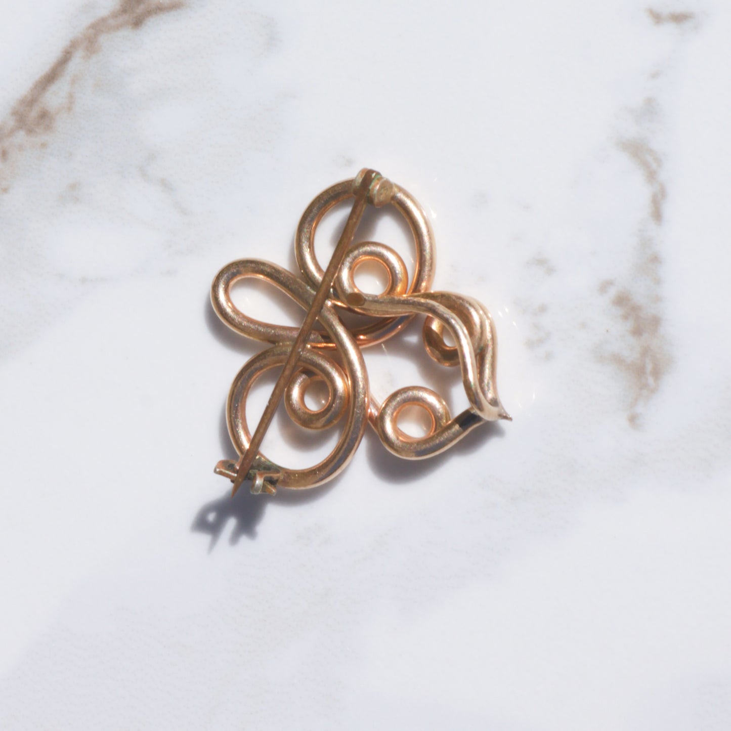 Antique Swirl Brooch/Pendant 14k Gold