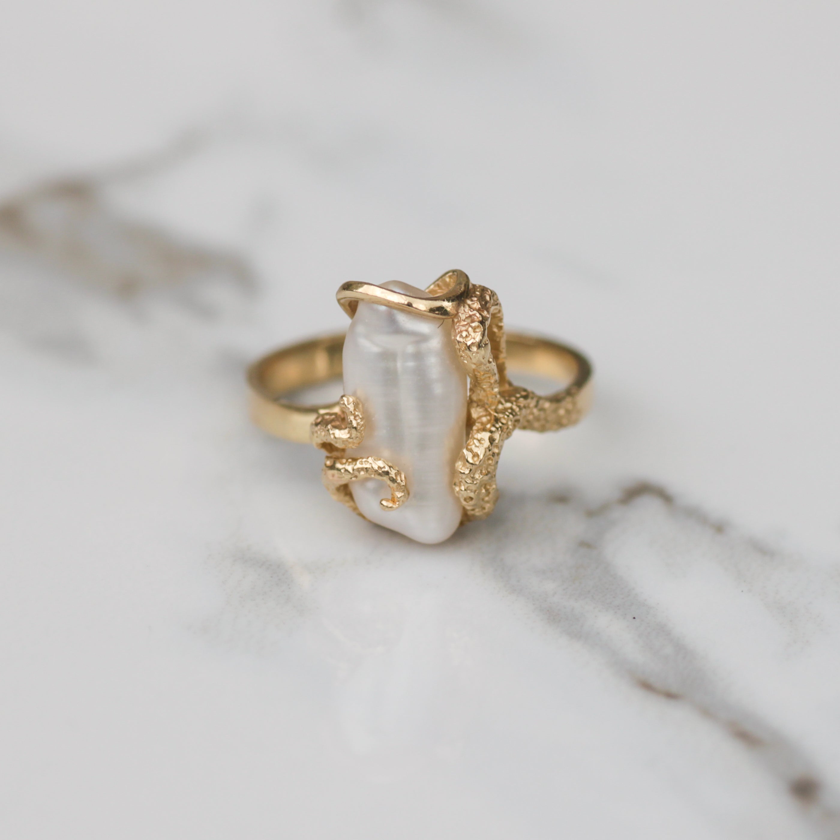 Vintage Baroque Pearl Ring