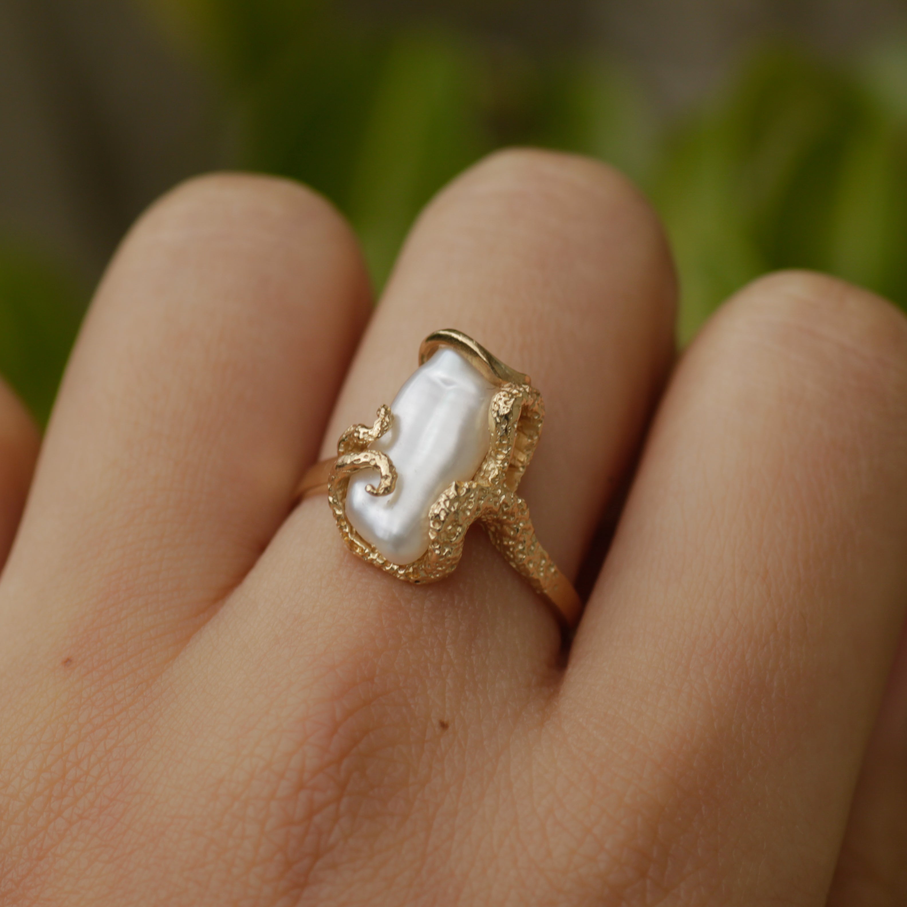 Vintage Baroque Pearl Ring