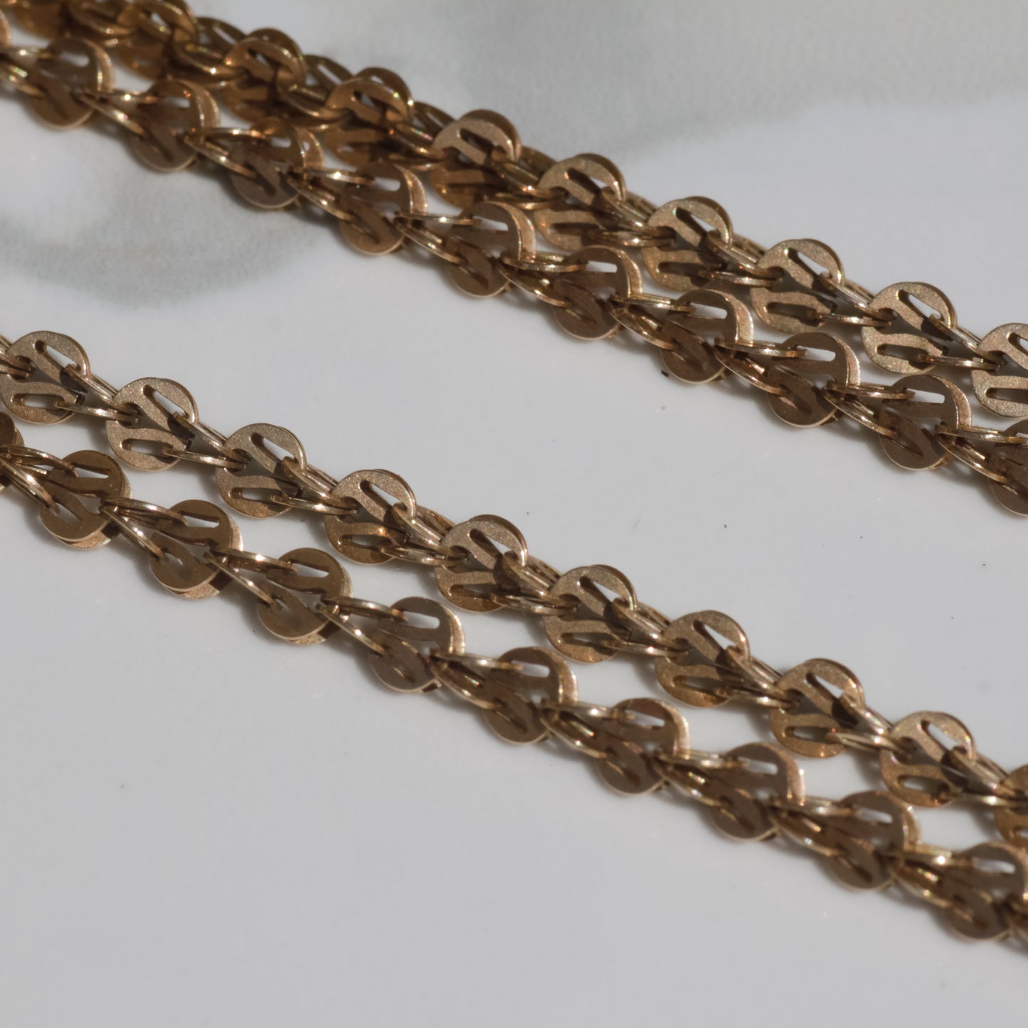 Victorian Long Guard Chain 14k Gold