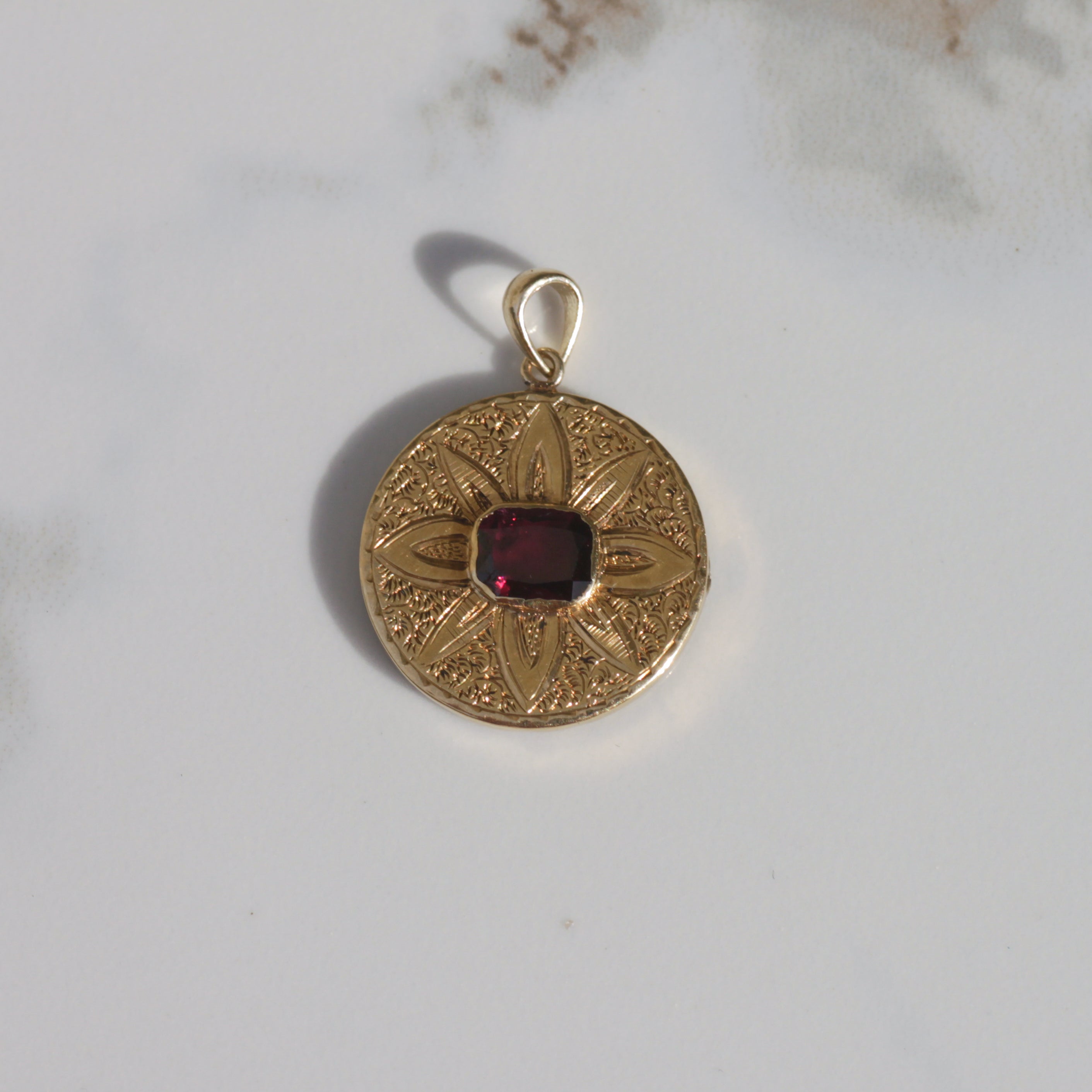 Antique Victorian Garnet Pendant